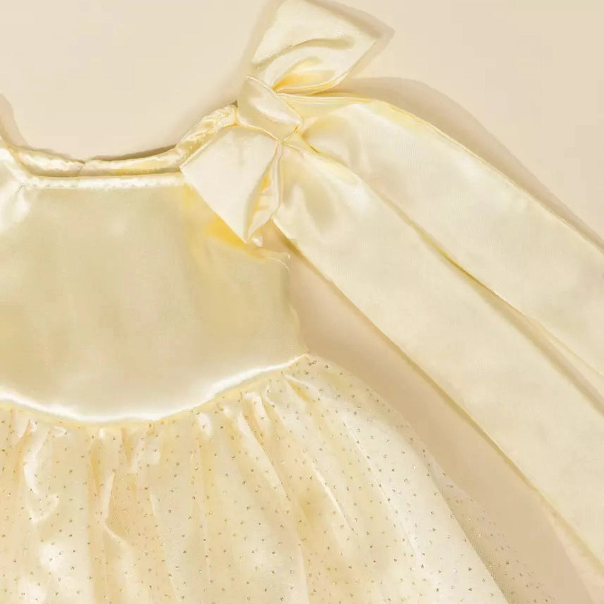 Princess doll gown tulle detail