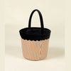 Pumpkin Stripe Treat Basket side view