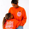 'Tis The Season To Be Spooky mom and daughter matching adult and kids pullover