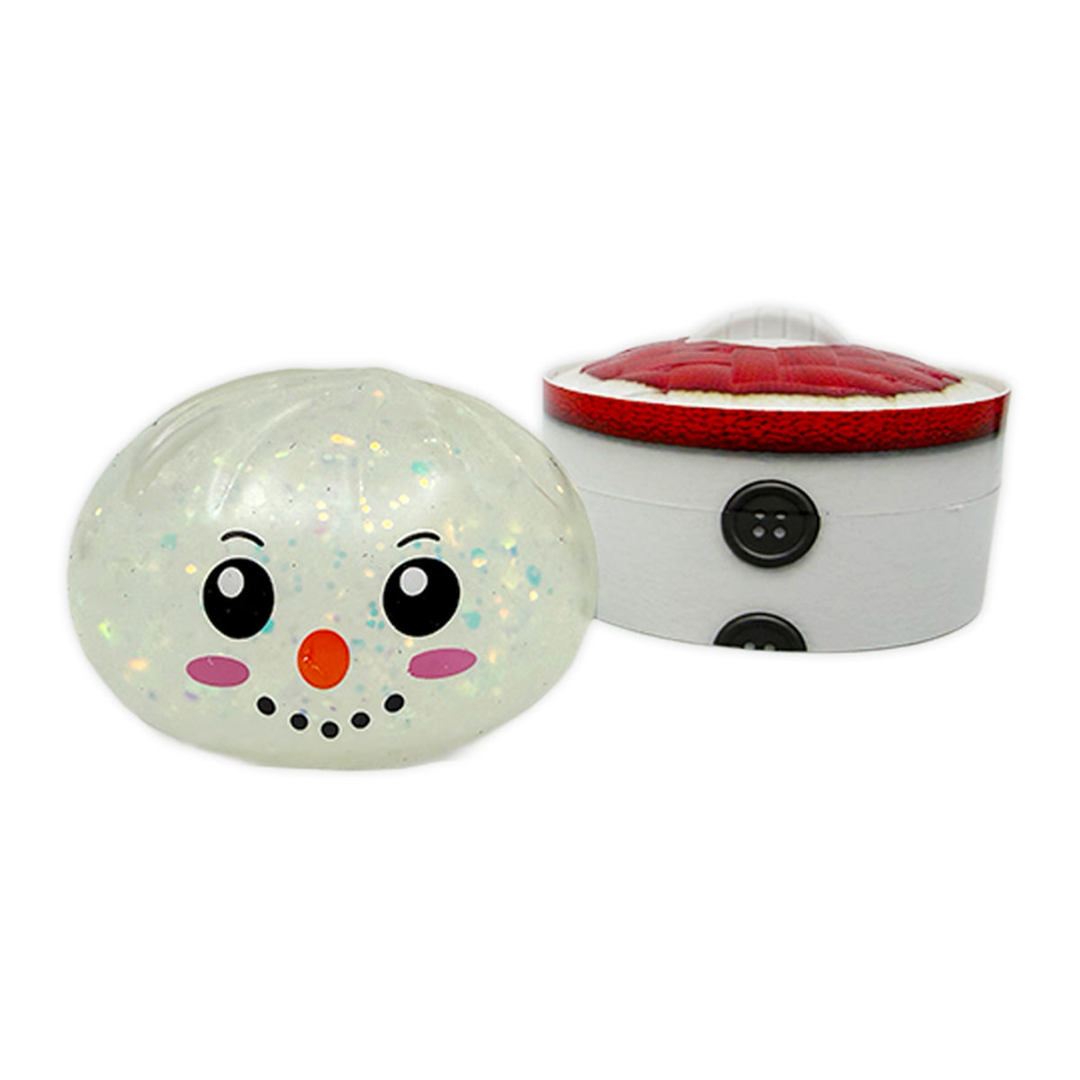 Fun Doh Merry Squishmas Dumpling Squishy - Snowman
