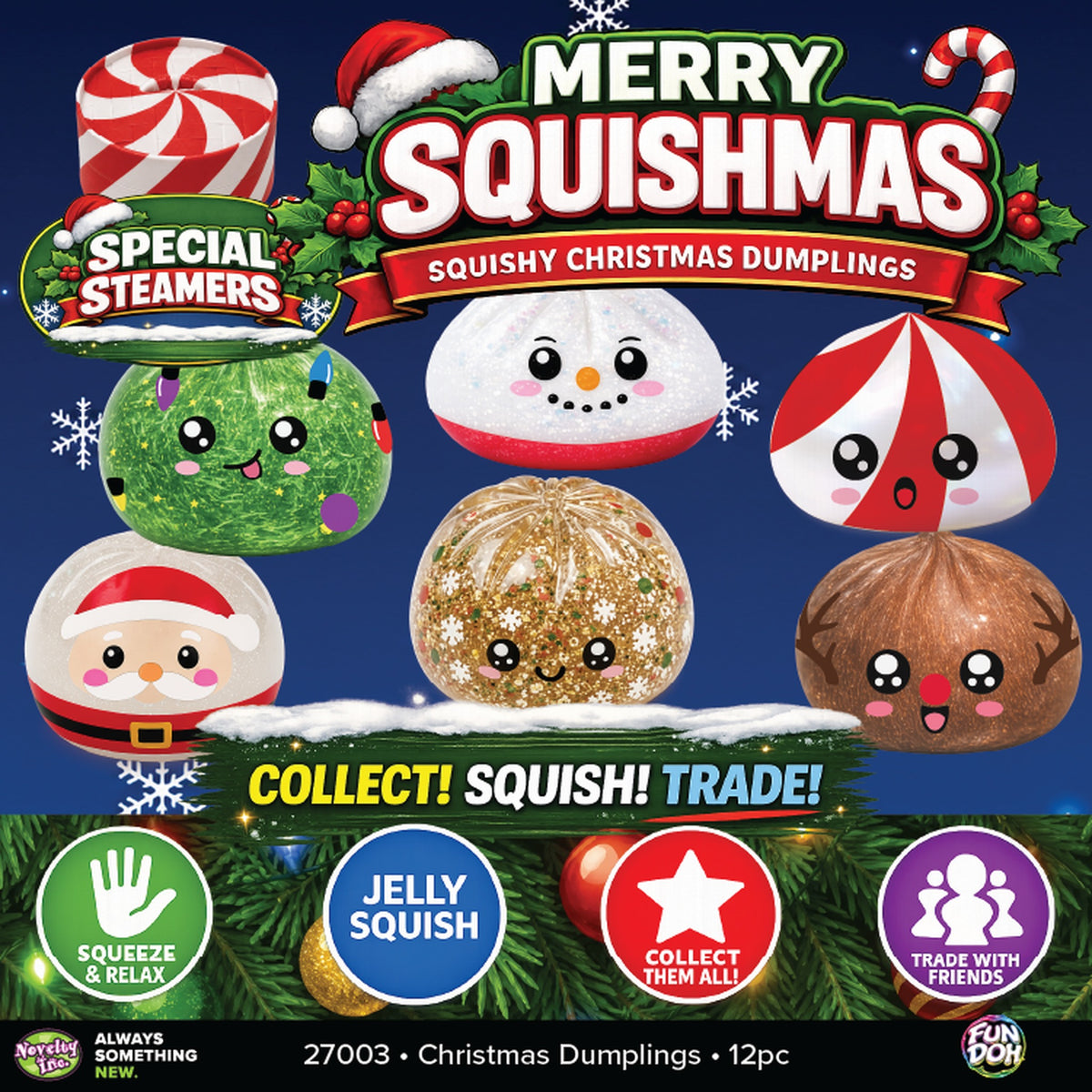 Fun Doh Merry Squishmas Squishy Christmas Dumplings