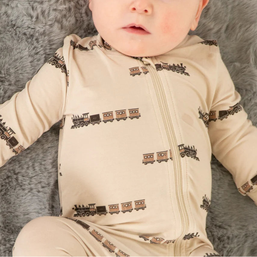 Vintage Trains Footie